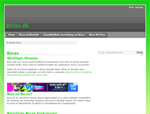 Tablet Screenshot of borax.de