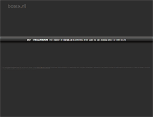 Tablet Screenshot of borax.nl
